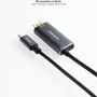 CABLE USB-C/M A DISPLAYPORT/M 8K + USB-C/H 1.8 M NANOCABLE